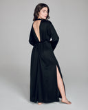 Aromatique Black Ultra-Fine Tenjuku Cotton Robe