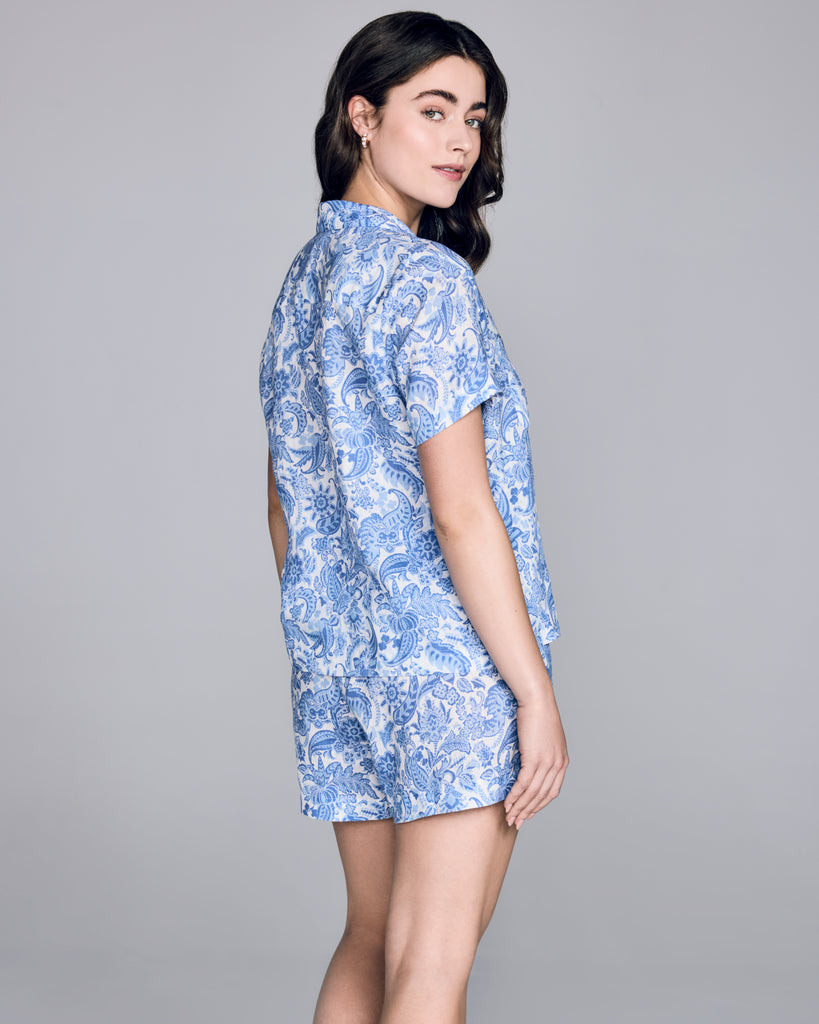 Milan Paisley Linen Pajama