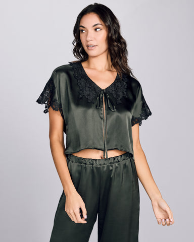 Clara Silk Smoking Jacket