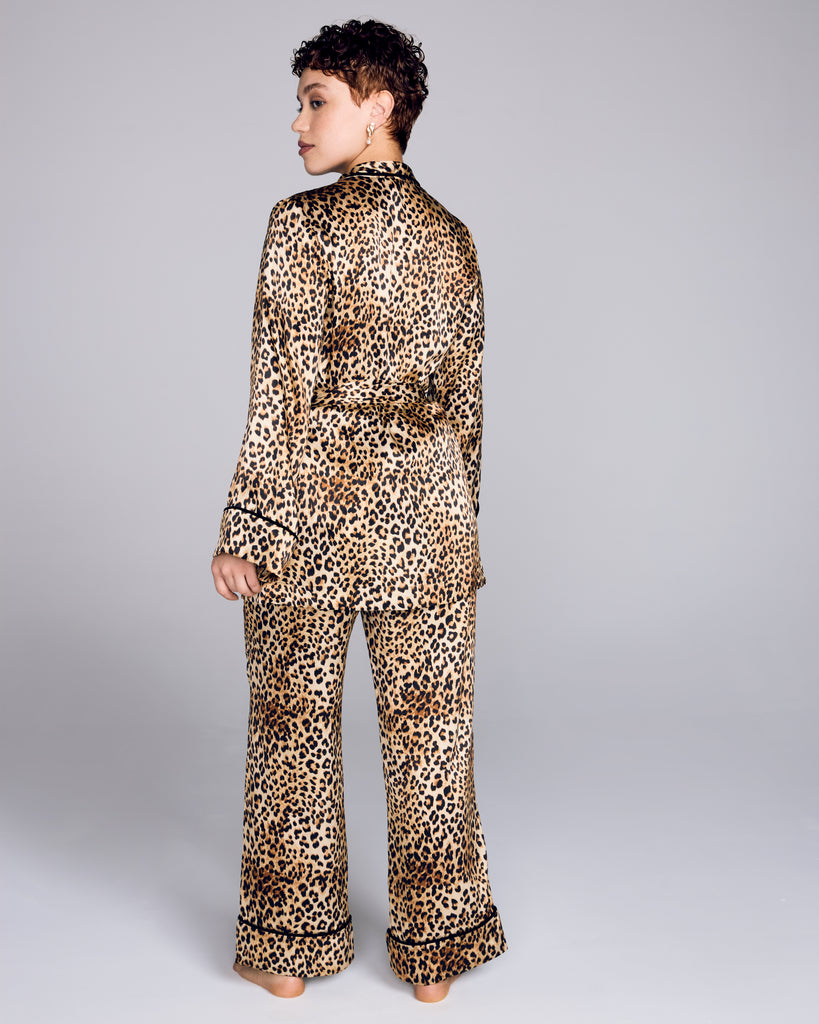 Golden Hollywood Silk Pajamas