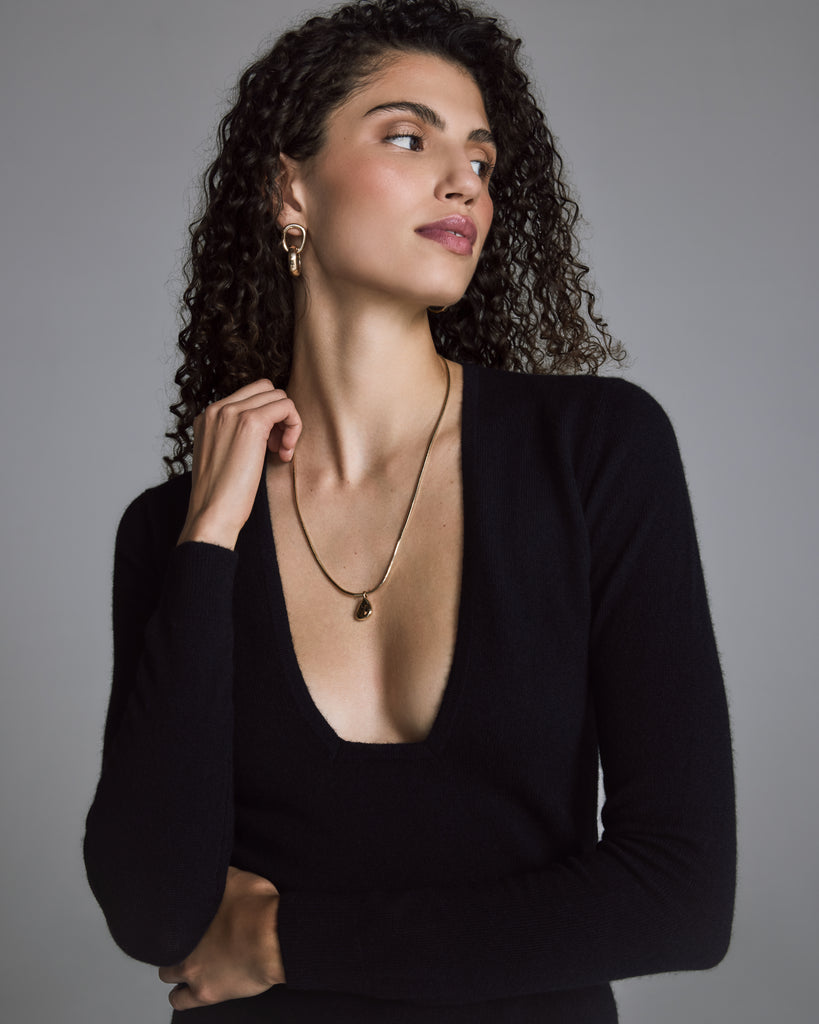 Raev Paris Sculpted Temptation Cashmere Sweater