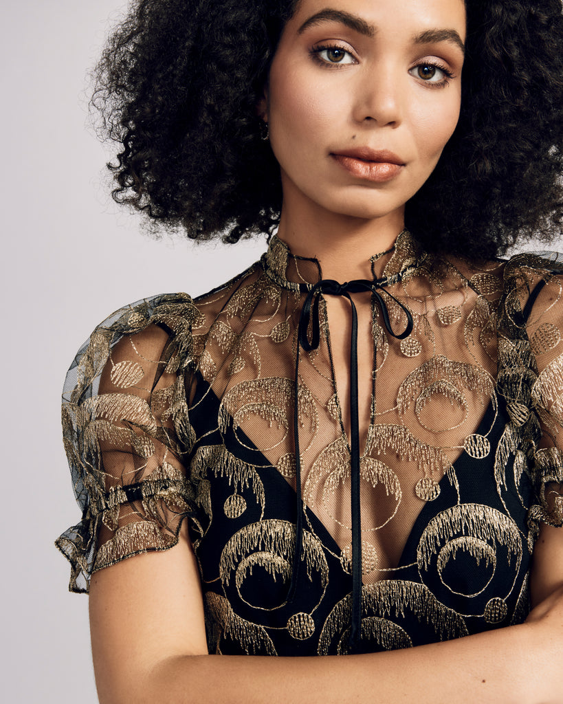 Gilda & Pearl RSVP Embroidered Top