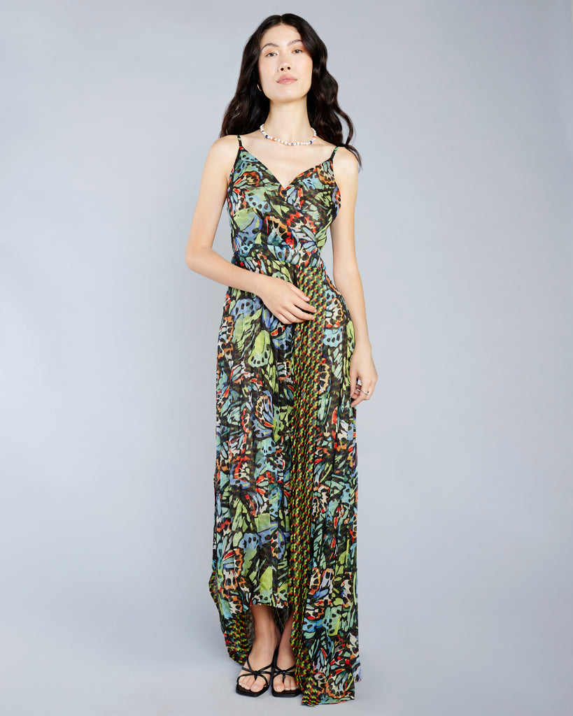 Zoelle Malachite Butterfly Empire Dress