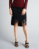 Dana Pisarra Liberty Black Wool Skirt