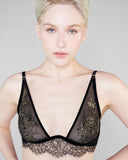 Underwired Phelea plunge bra from Hérve by Céline Marie has a flexible mono wire, giving a striking visual look with effortless comfort