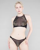 Hervé by Céline Marie Viéve High Neck Bralette Set