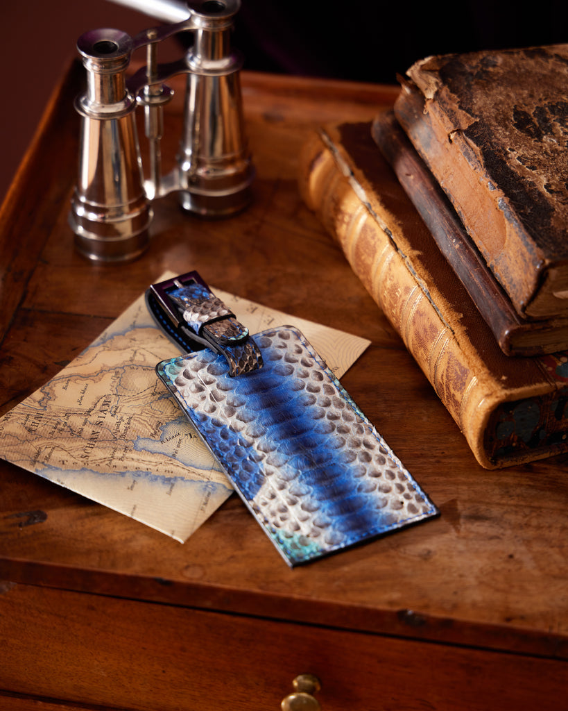 Elisabeth Weinstock St Tropez Electric Blue Luggage Tag