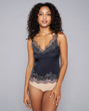 Space Blue Couture Silk Camisole