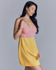 Playful vintage-inspired Holly chemise from Araks is crafted from yellow and peach silk