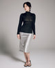 Lightweight rib silk top from Aromatique will stretch to hug every curve, hitting at the hip on most