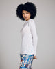 This cotton tee from Aromatique is incredibly lightweight and breathable, with a semi-sheer look on the body