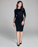 Black ribbed wool long sleeved top from Aromatique is incredibly soft, lightweight, and ribbed to hug every curve without adding bulk