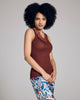 The lightweight rib of Boglietti's Brigida camisole will stretch to hug every curve, hitting at the hip on most