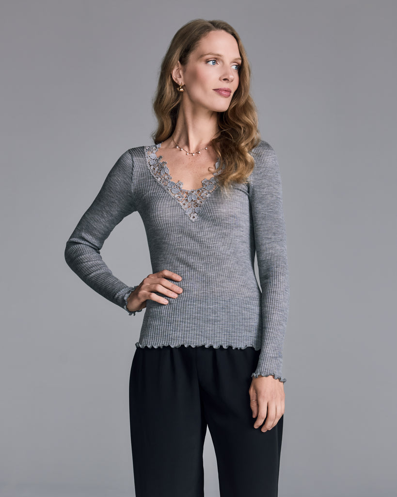 Boglietti's Felicita long sleeve hits around the mid-hip on most, perfect for tucking in to clothes