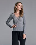 Boglietti's Felicita long sleeve hits around the mid-hip on most, perfect for tucking in to clothes