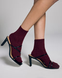 Bresciani Red Cashmere Ankle Sock