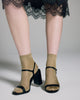 Bresciani Gold Silk Ankle Sock