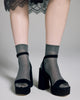 Silver Silk Ankle Sock