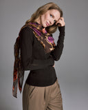 Carmen Devore Velvet Scarf