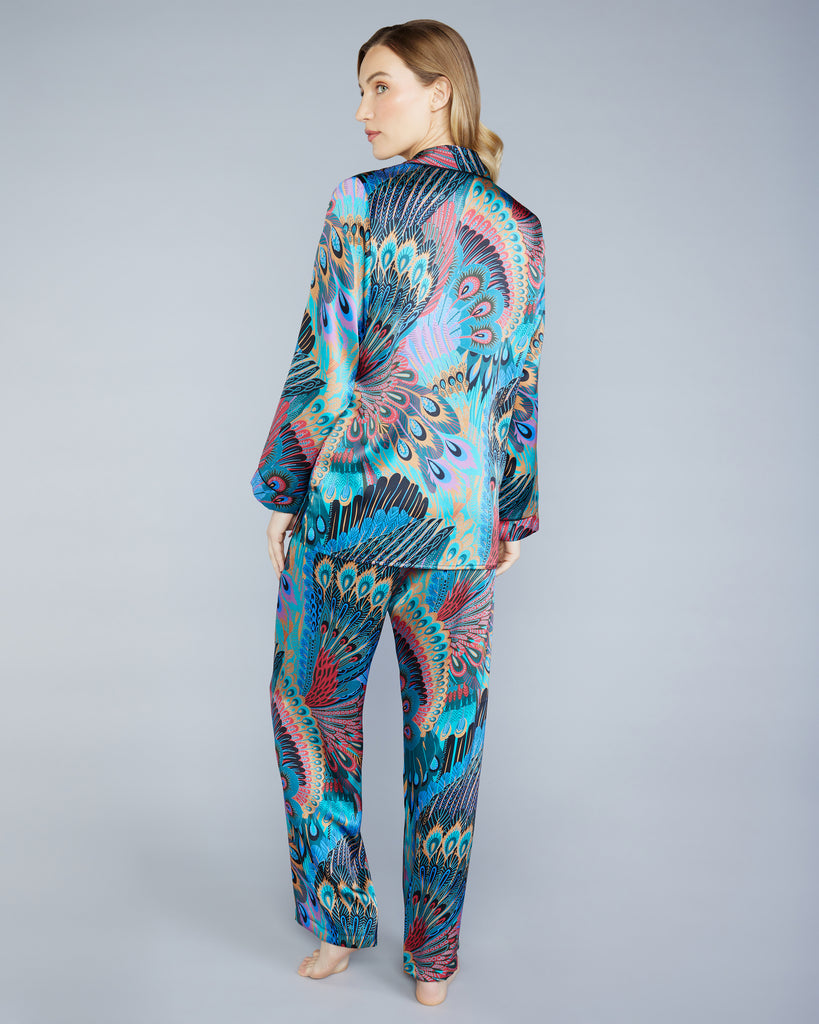 Christine Vancouver's Erte trouser has a straight wide leg, a drawstring front and an elasticized rear waistband for comfort and ease