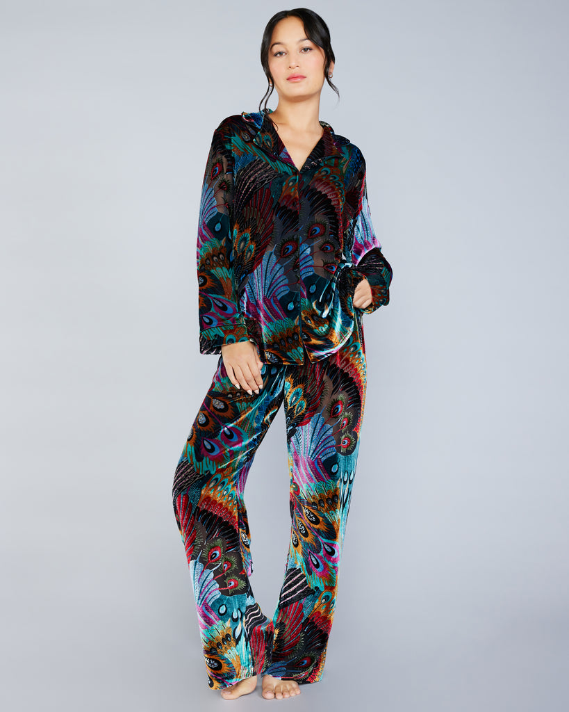 Erte Silk Velvet Pajamas