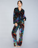 Christine Vancouver Erte Silk Velvet Pajamas