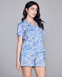Derek Rose Milan Paisley Linen Pajama