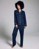 Derek Rose Nelson Navy Cotton Pajama