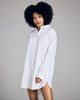 Derek Rose Sicily White Linen Longline Shirt