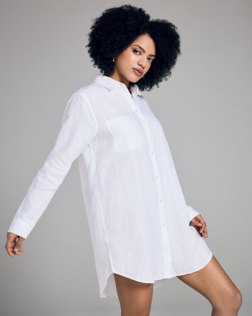 Sicily Linen Longline Shirt