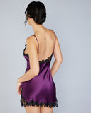 The Emma Harris Clara Slip is bias cut, with thin adjustable spaghetti straps and a low back