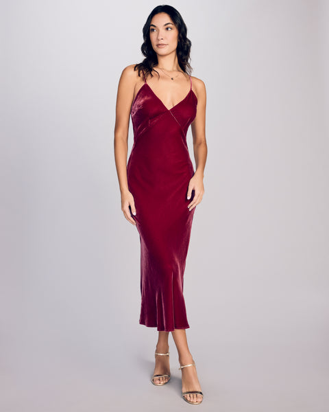 V Neck Velvet Slip Dress Windsor Womens Velvet Slip Dress Red Size S V-Neck Whimsigoth V Neck Velvet Slip Dress Windsor Womens Velvet Slip Dress Red Size S V-Neck Whimsigoth