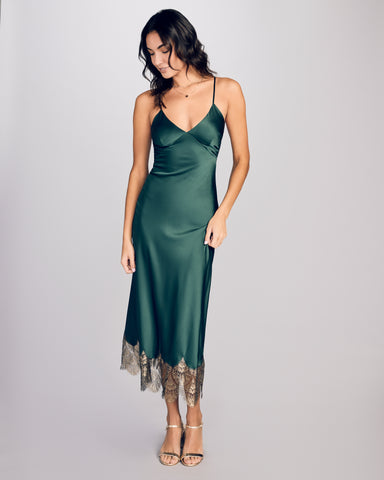 Celeste Raspberry Silk Camisole Set