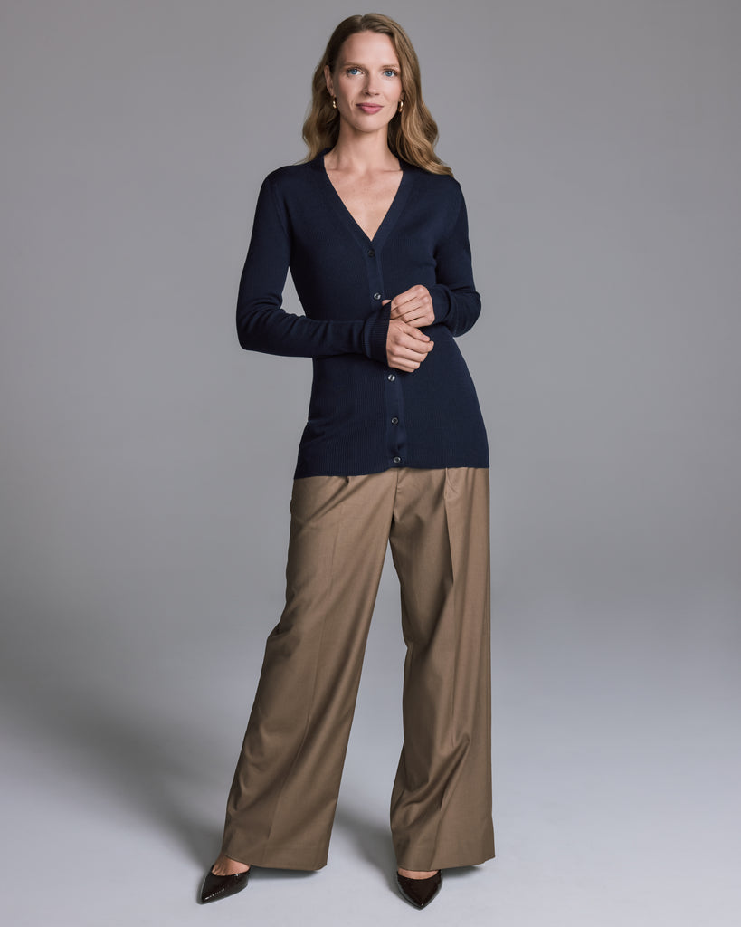 John Smedley Jeune Navy Cardigan