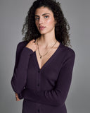 John Smedley Jeune Plum Cardigan