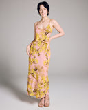 Karma on the Rocks Edo Higa Pink Silk Slip Dress