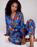 Karma on the Rocks Isa Tama Blue Silk Pajama