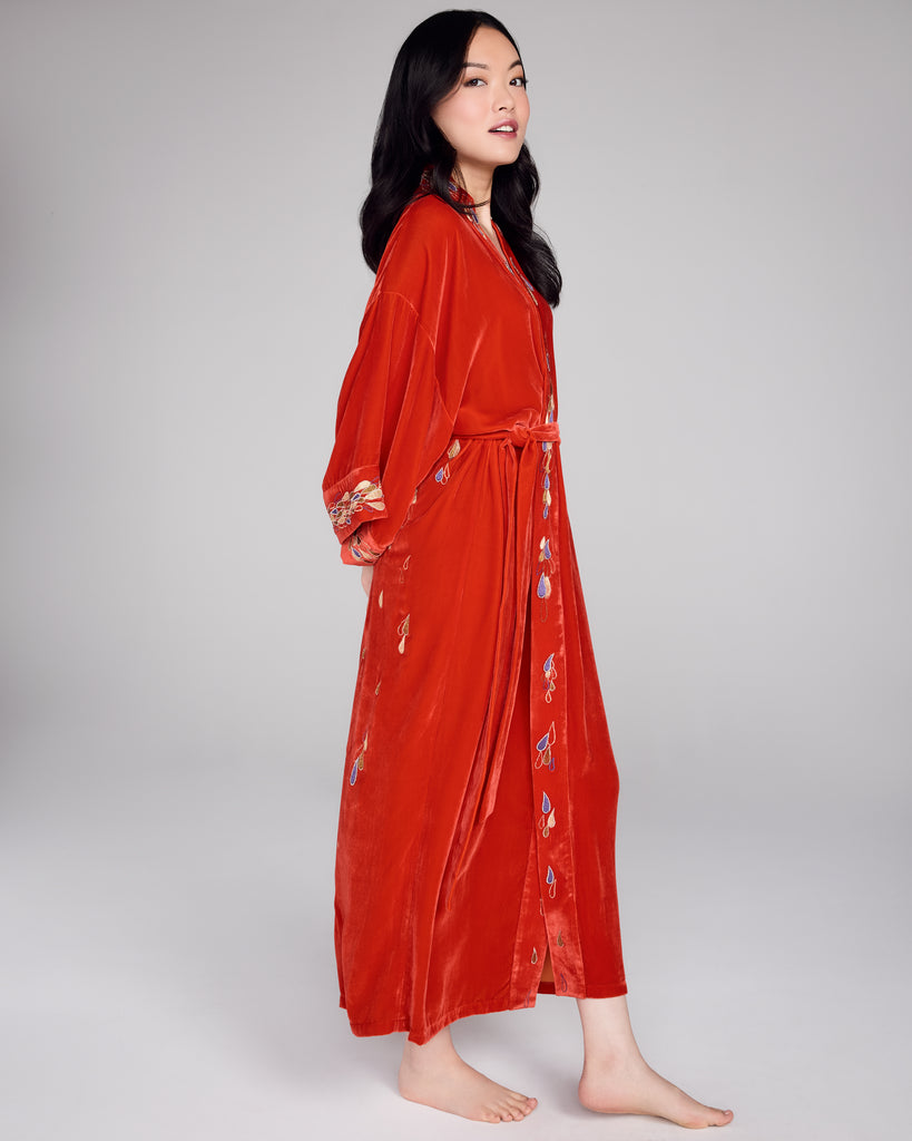 Red Velvet Nikko Robe