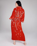 Karma on the Rocks Red Velvet Kimono