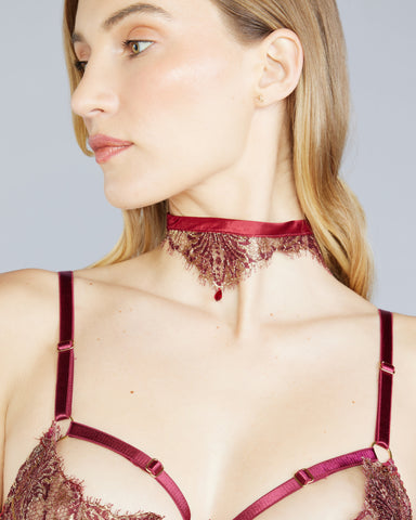 Thalia Corded Lace Monowire Lingerie Set