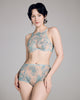 The Ephyra high-waisted knicker from Karolina Laskowska is a retro-inspired cut with low legs and front seams