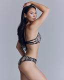 Karolina Laskowska's Nereid Tattoo set has a  highly adjustable high-neck mono wire bra and matching brief