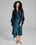 Merle Noir Lanvin Ombre Silk Robe