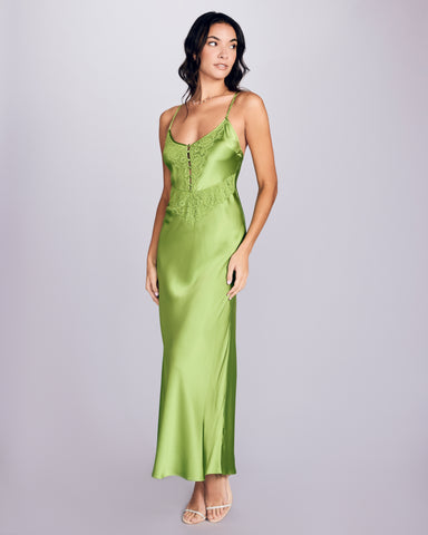 Celeste Raspberry Silk Camisole Set