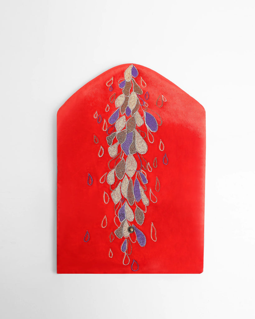 Red Velvet Jewelry Roll