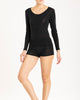 Lightweight knit Laya top from Boglietti layers beautifully under clothes, hitting at the hip on most