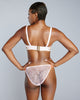 Karolina Laskowska's Danainae brief has a lace front and rear with textural trim at the sides and a cotton-lined gusset