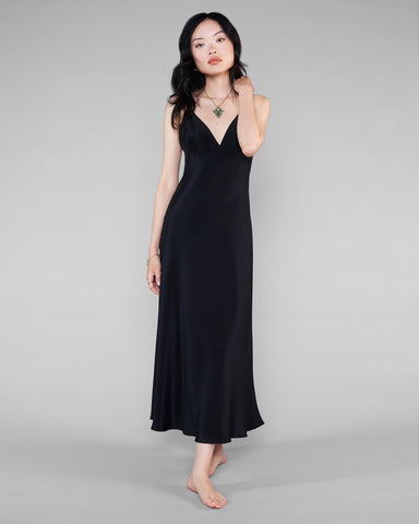 Moonlight Silk-Lined Velvet Robe