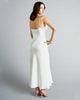 Classic white gown  from Christine Vancouver is crafted from a heavy weight 30 momme silk crepe