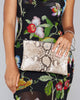 Harbor Island Natural Flat Wristlet Clutch